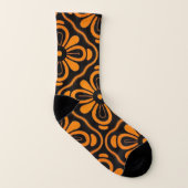 Chaussettes à fleurs orange (Gauche intérieur)