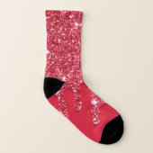 Chaussettes Astec à gouttes de paillettes rouges (Gauche intérieur)