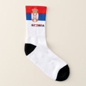 chaussettes au drapeau serbe (Gauche intérieur)