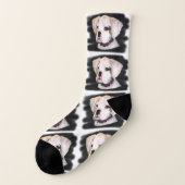 Chaussettes blanches de chiot de boxeur (Gauche - extérieur)