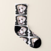 Chaussettes blanches de chiot de boxeur (Gauche intérieur)