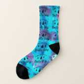 Chaussettes bleues Ocean de dilatation quotidienne (Gauche - extérieur)