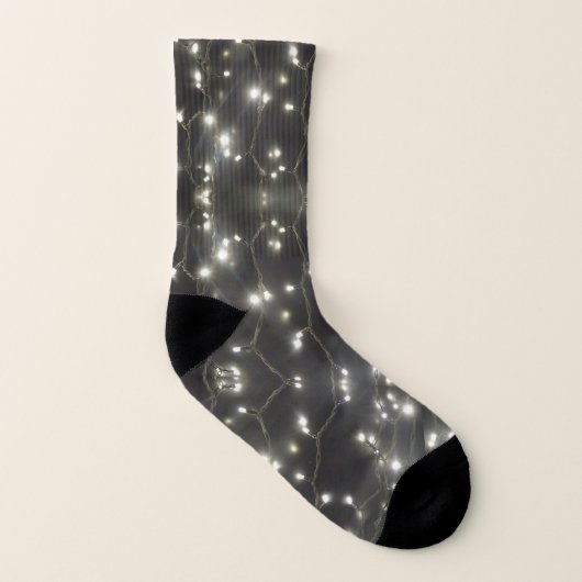 Chaussettes brillantes argentées (Droite extérieur)