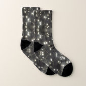 Chaussettes brillantes argentées (Paire)