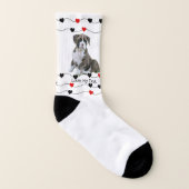 Chaussettes Brindle mignonnes de chien de boxeur (Droite extérieur)