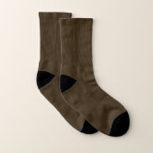 CHAUSSETTES BROWN D'IMPRESSION DE COUTUME PARTOUT (Paire)