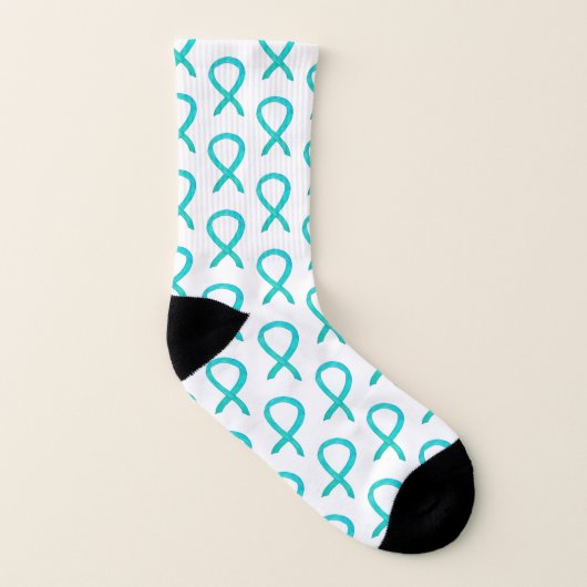 Chaussettes d'art personnalisées de ruban de sensi (Gauche intérieur)