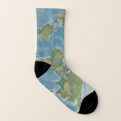 Chaussettes de carte du monde (Gauche intérieur)
