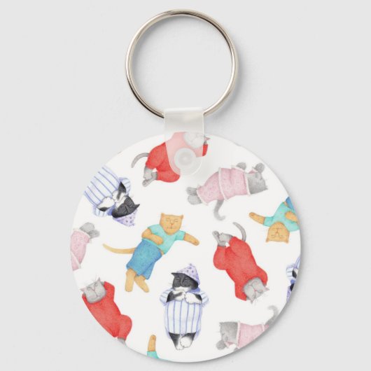CHAUSSETTES DE CHAT Porte-clés Métal Cercle (Recto)