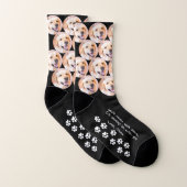 Chaussettes de chien avec photo de compagnie empre (Paire)