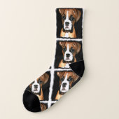 Chaussettes de chiot de boxeur (Gauche - extérieur)