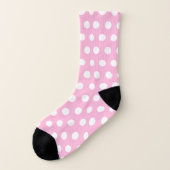 Chaussettes de couleurs personnalisées - Rose avec (Gauche - extérieur)