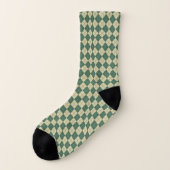 Chaussettes de Jacquard Retro Golf Green (Gauche - extérieur)