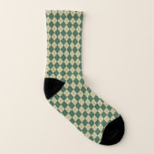 Chaussettes de Jacquard Retro Golf Green (Gauche intérieur)