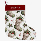 Chaussettes de Noël Baies d'Hiver (Devant)
