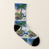 Chaussettes de Noël, Beach Bum Père Noël (Gauche intérieur)