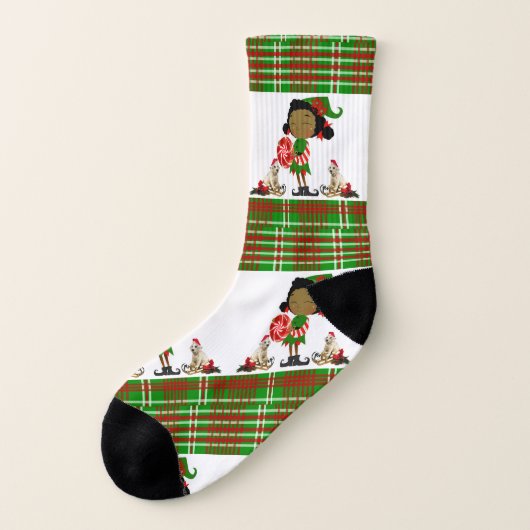 Chaussettes de Noël, Elfe Africain (Gauche - extérieur)