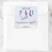 Chaussettes de Noël étiquette produit étiquette (Sac)