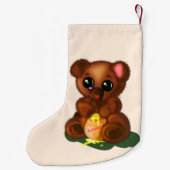 Chaussettes de Noël Ourson Mignon (Dos)