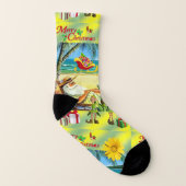 Chaussettes de Noël, Summer Beach Père Noël (Droite extérieur)