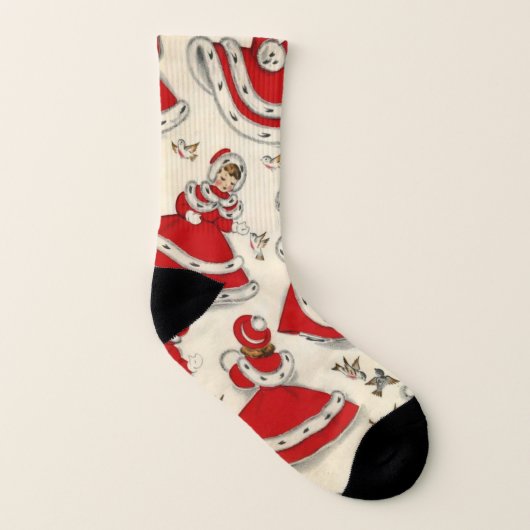 Chaussettes de Noël, Vintage (Gauche intérieur)