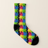 Chaussettes de sensibilisation sur l'autisme (Droite extérieur)