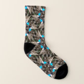Chaussettes d'équipage de la carte Mixer de Blue S (Droite extérieur)
