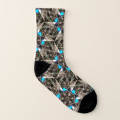 Chaussettes d'équipage de la carte Mixer de Blue S (Gauche intérieur)