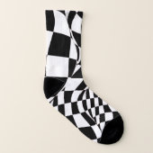 Chaussettes - Drapeau À damiers modifié (Droite extérieur)