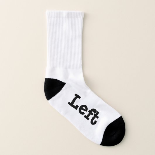 Chaussettes droites et gauches (Gauche intérieur)