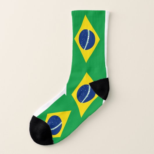 Chaussettes du drapeau brésilien (Gauche - extérieur)