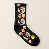 Chaussettes émoji personnalisées (Gauche intérieur)
