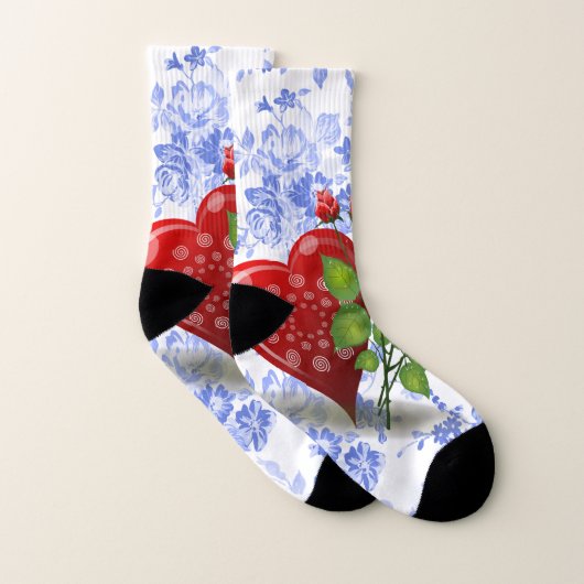 Chaussettes Hommes et Femmes Saint-Valentin (Paire)