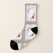Chaussettes Hommes Floral (Gauche - extérieur)