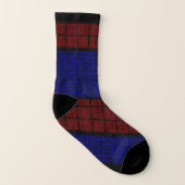 Chaussettes imprimées bleues pointillées Spiderweb (Gauche intérieur)