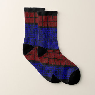 Chaussettes imprimées Spiderweb-Man bleu pointillé