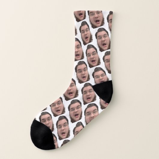 Chaussettes logo/visage (Gauche - extérieur)