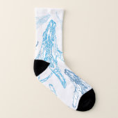 Chaussettes modelées de baleine de bosse (Gauche intérieur)
