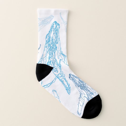 Chaussettes modelées de baleine de bosse (Gauche intérieur)