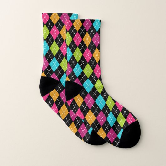Chaussettes Motif Jacquard colorées (Paire)