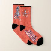 Chaussettes Orange femmes singes de soie (Paire)