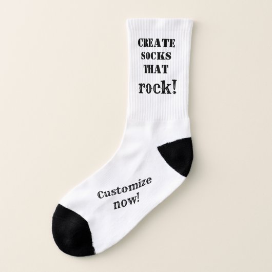 Chaussettes personnalisées (Gauche - extérieur)