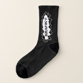 Chaussettes personnalisées avec nom ou expression  (Gauche - extérieur)