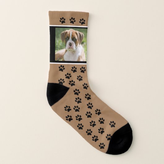 Chaussettes photo personnalisées pour chiens - Cha (Droite extérieur)