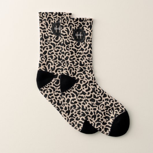 Chaussettes Posters de animaux léopard (Paire)
