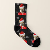 Chaussettes pour chien bouledogue français de Noël (Droite extérieur)