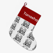 Chaussettes pour chien Great Pyrenee Customisé chi (Devant (Accrochage))