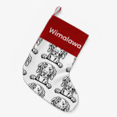 Chaussettes pour chien Weimaraner Customisé chien (Devant (Accrochage))