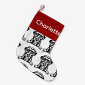 Chaussettes pour chien Wolfhound irlandais Customi (Devant (Accrochage))