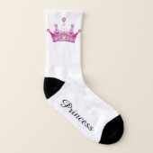 Chaussettes - Princesse Couronne rose (Droite extérieur)